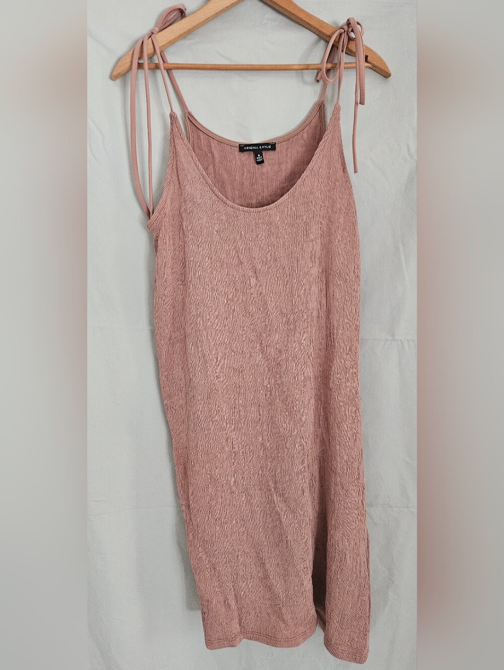 Kendall & Kylie- PacSun dusty rose tie-shoulder camisole dress